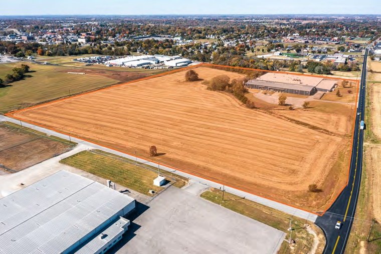 Aerial view of 395 Roberts Road, Campbellsville, Kentucky