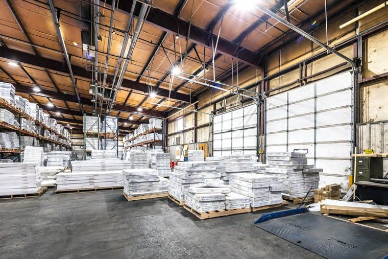 Warehouse interior at 395 Roberts Road